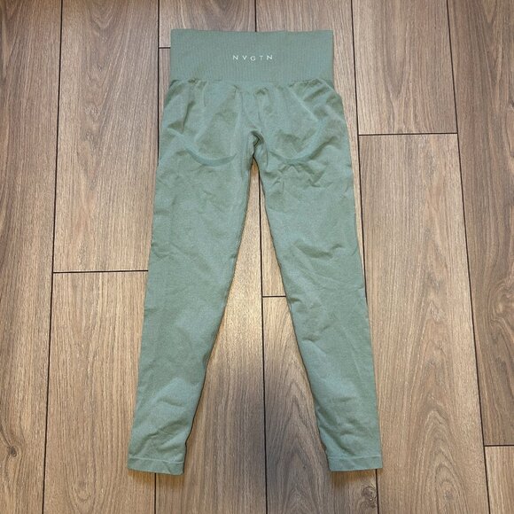NVGTN Contour Seamless Leggings (Green) - Picture 1 of 2